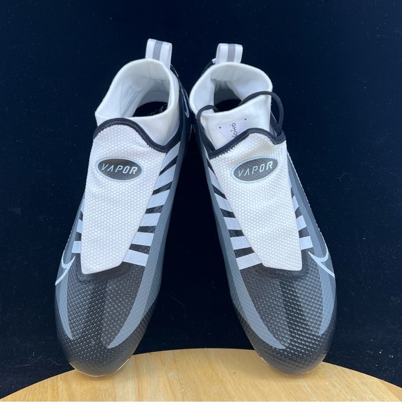 Nike Vapor Edge Pro 360 Football Cleats Size 8 Grey Black DQ3670-001 - Picture 8 of 10